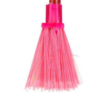 康丽雅 K-2315 木杆塑料单个小扫把 物业学校笤帚清洁扫帚 双层塑料丝硬毛-10个装