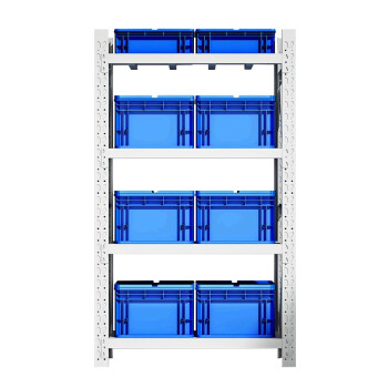 金兽 仓储货架 1200*600*2000mm中型车间货物整理架样品展示架可定制GH1046 白色主架