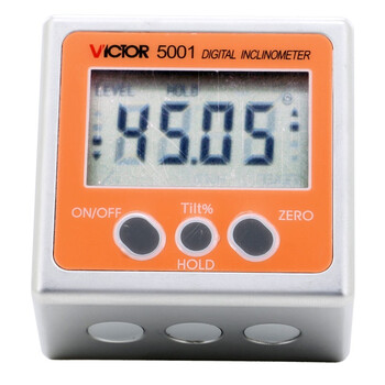胜利仪器（VICTOR）数显倾角仪带磁360度电子角度仪倾角盒水平仪IP65防水数显水平仪 VC5001 标配现货