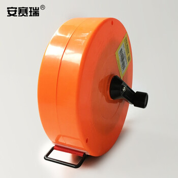 安赛瑞 加厚款盒装警示隔离带（禁止通行）可重复使用锦纶盘式警戒带盒装锦纶隔离带13876