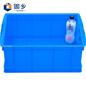 固乡周转箱加厚长方形胶框工具盒物料盒螺丝盒配件箱塑料盒子零件盒蓝色27#箱 520*380*205MM
