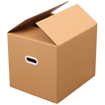 联嘉 纸皮箱 5层超硬瓦楞纸板箱子 塑料扣搬家纸箱 包装箱快递打包箱 50cmx40cmx40cm