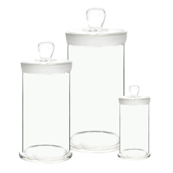 兰诗（LAUTEE）WS4003 实验室样品标本瓶玻璃展示瓶磨砂口加厚密封瓶 90*240（约1300ml）