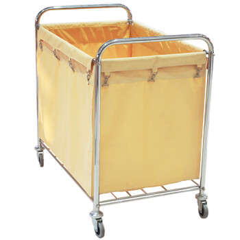 超宝（CHAOBAO）D-026 酒店物业清洁收集车手推车 不锈钢布草车