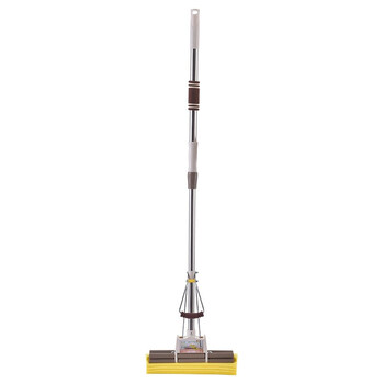 金诗洛 K101 大号海绵拖把滚轮可伸缩直杆懒人挤水免手洗胶棉拖替换头 27CM胶棉替换头