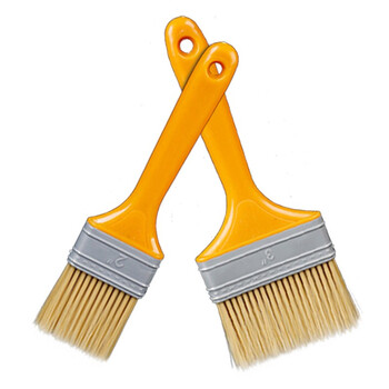 金诗洛 KSL943 塑柄油漆刷子(10把) 清洁刷 除尘文玩刷 塑料毛刷 扁油刷食品烧烤刷 2寸45mm