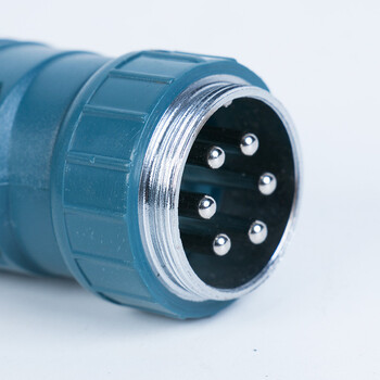 上柯 HY032 气保焊送丝机插头插座 六芯/七芯接头航空对接型控制线接插头 六芯插头