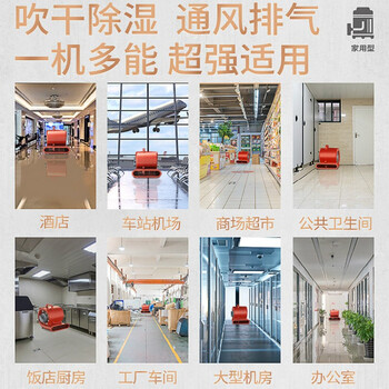 杰诺吹干机商用大功率干燥吹风机酒店地毯厕所地面地板除湿吹地机JN-C3标准款