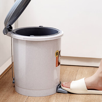 兰诗HR-006 垃圾桶脚踩式有盖垃圾桶