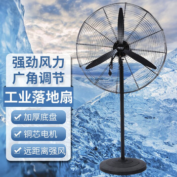 稻田 工业风扇 强力电风扇 工厂车间商用摇头墙壁挂扇 杨柳清泉系列 铝叶落地扇 3米电线【230W FS-65型】一台
