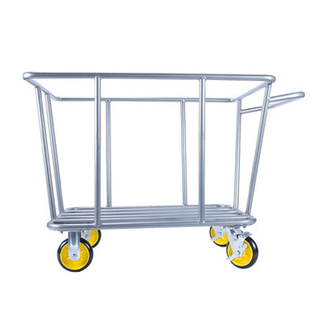 益美得 D-025A 洗衣房衣物收集车酒店宾馆布草车清洁手推车塑料 白色大号