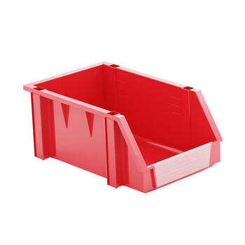知旦600120组合式零件盒 350*200*150mm物料盒电子分类盒H3红色