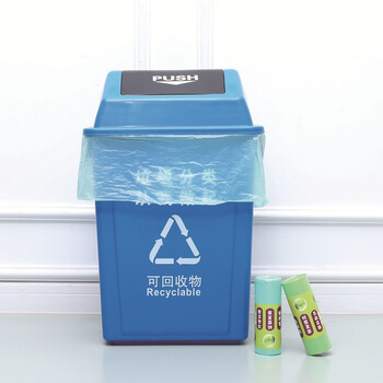 环舟可降解垃圾袋加厚平口玉米淀粉垃圾袋环保生物降解环卫大垃圾袋灰色60*80/60只