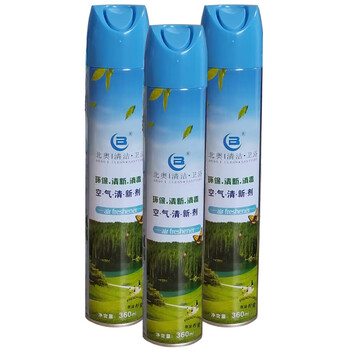 北奥（Beao）OK-663 空气清新剂 三瓶装 酒店卫生间会所宾馆芳香除臭喷雾 360ml 柠檬