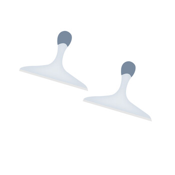 亿丽佳 手持双色软橡胶玻璃刮擦玻璃神器多用玻璃清洁器擦窗器刮水器多功能玻璃清洁工具（洁美） 10件/组