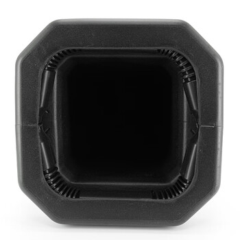 海斯迪克 gnjz-1061  塑料方锥 隔离墩路障雪糕筒 66.5×31×31cm 侧环款黄黑 禁止停车
