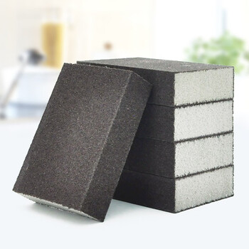 益美得 QJK003 含砂百洁布海绵清洁块清洁擦拭洗碗抹布 金刚砂百洁布（5块装）