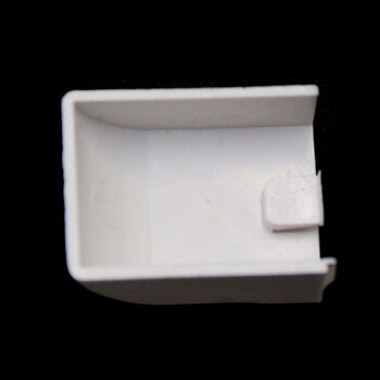 冰禹 BY-2386 （10个） PVC线槽配件 阻燃明装线槽转角拐角接头 堵头30*15mm