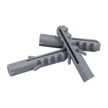 金固牢 KC-21 鲨鱼头塑料膨胀管 灰色单翅鱼形胶塞胀塞锚栓 8*40mm（300个）
