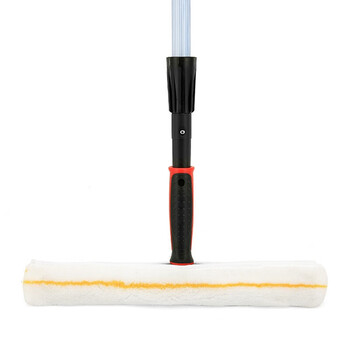 斯图不锈钢玻璃刮刀玻璃清器 刮窗器抹水器玻璃清洁工具伸缩杆 吸水海绵头35厘米宽