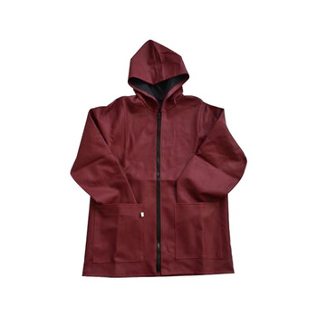 劳保佳 防油罩衣 防水 防油 耐磨 防水工作服 黑色带帽子 2XL 可定制
