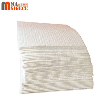 麦思格测（MASIGECE）XL-P0500 工业吸油棉 吸油毡 吸附化学溢油吸收材料 400×500×4mm 白色 100片/约8KG/箱