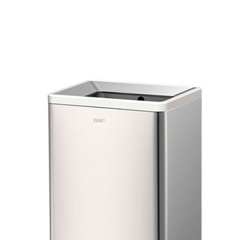 南 SF30-F03 南方方形环境桶 砂银钢 酒店宾馆套房果皮桶 商用厨房客厅垃圾桶 办公室用垃圾桶 容量30L