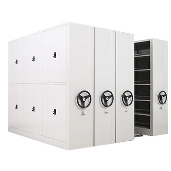 汉诺鑫威-工厂移动手摇式密集架档案密集柜智能电动密集架柜财务档案室存储柜2400*4650*560每立方可定制