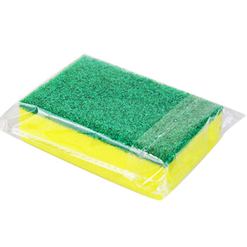 金诗洛 KSL2003 (10个装)百洁布清洁布高密度洗碗海绵厨房清洁纳米抹布 直角10*7*3cm