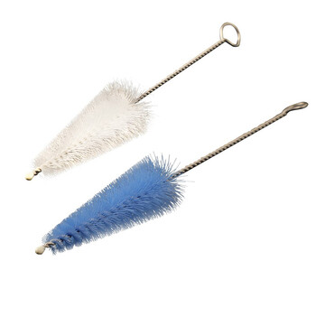 金诗洛 KSL1005 锥形清洁刷 裱花嘴毛刷 管道尼龙刷 不锈钢试管清洗刷子 蓝色5支