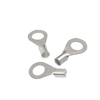 天旭OT16-8紫铜镀银冷压端子接线端子圆形裸端头铜鼻子O型线耳200只/包 1包