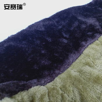 安赛瑞 军大衣 冬季防寒加厚长款军绿棉袄 劳保过膝防寒服执勤服过膝棉袄棉服 大号(175-185) 25537