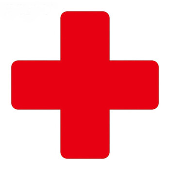 亿箬 警示6S四角定位贴 桌面定置标签标识 5S管理定位贴纸3*1cm 红色L型 100个/包 