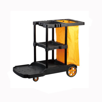 优易固(YOUYIGU)宾馆酒店多功能清洁车商用保洁车保洁工具车布草车客房服务车多层手推车垃圾车068C