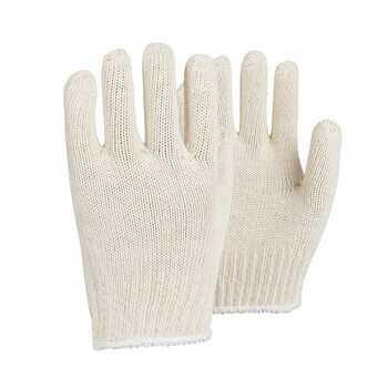 大杨032棉纱手套 10双/扎 工地装卸维修防滑耐磨吸汗21支密针纱细线劳保防护手套 定制