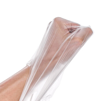 益美得 FW-2080 白色透明垃圾袋一次性手提塑料袋外卖打包袋 48*70cm50个装