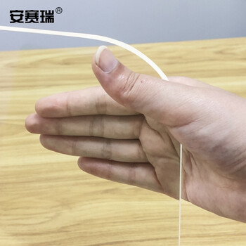 安赛瑞 亚克力飞沫挡板 餐桌隔离板 60×45cm 食堂学校工厂餐桌隔板防护 2人位  27461