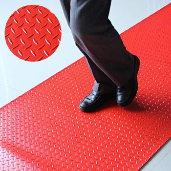 益美得 WSD0005 PVC地垫酒店工厂车间室外防滑地垫 普通1.5mm厚 铜钱灰1米宽*1米长