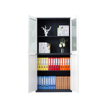 盛花 加厚钢制等器械文件柜资料柜物品柜凭证柜档案柜1850*900*400灰白套色