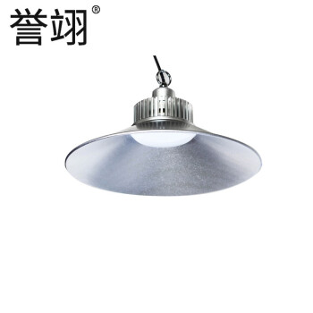 誉翊 led工矿灯厂房灯 工厂吊灯车间照明灯室内球场灯天棚灯 50W 挂钩款送吊链+吸顶盘 1个