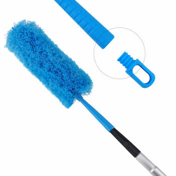 兰诗 L-2033 玻璃清洁套装 铝合金拼接杆伸缩杆（6米杆+玻璃刮+T头擦+铲刀+除尘掸）