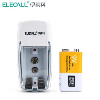 伊莱科(ELECALL)测厚仪万用表测温枪配套充电套装 白色 9V充电套装 7 