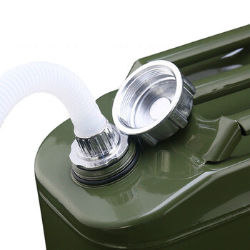 兰诗（LAUTEE）BS-677   工业加厚铁油桶汽油桶柴油桶汽车备用油箱铁盖立式5升