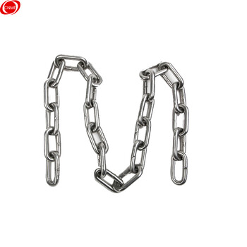 谋福（CNMF）9734  304不锈钢起重承重链条护栏秋千链条防盗锁车船锚铁链子粗定做（3mm粗 一米装）