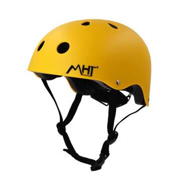 赛锐 儿童轮滑头盔 滑板头盔 漂流头盔 头转街舞头盔定做 2顶-黄色 M码