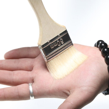 金诗洛 KSL942 羊毛刷（10把）清洁刷 油漆刷子 墙刷软毛刷 长毛木柄刷 油刷烧烤刷 涂料刷 1寸