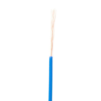 金龙羽 国标铜芯电线电缆单芯多股软线阻燃ZC-BVR6平方电线100米/卷 蓝色