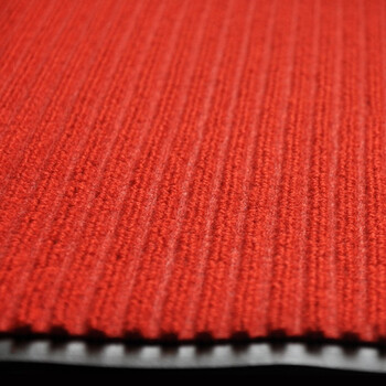 益美得 WSD0009 复合条纹地垫门厅走廊楼梯迎宾地毯吸水防滑 红色 宽1.6米*长1米