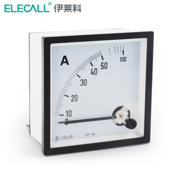 伊莱科(ELECALL)直通式交流电流表 机械指针式电流表直通式交流电表CP-96 黑白色 2A