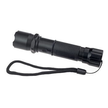 蓝炎 手电筒强光 远射三档LED充电式便携骑行户外防身应急灯手电